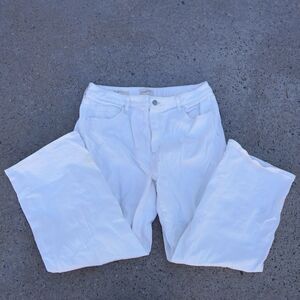 Universal Thread White Wide Leg Jeans 17R | High Rise Winter Whites Minimalist